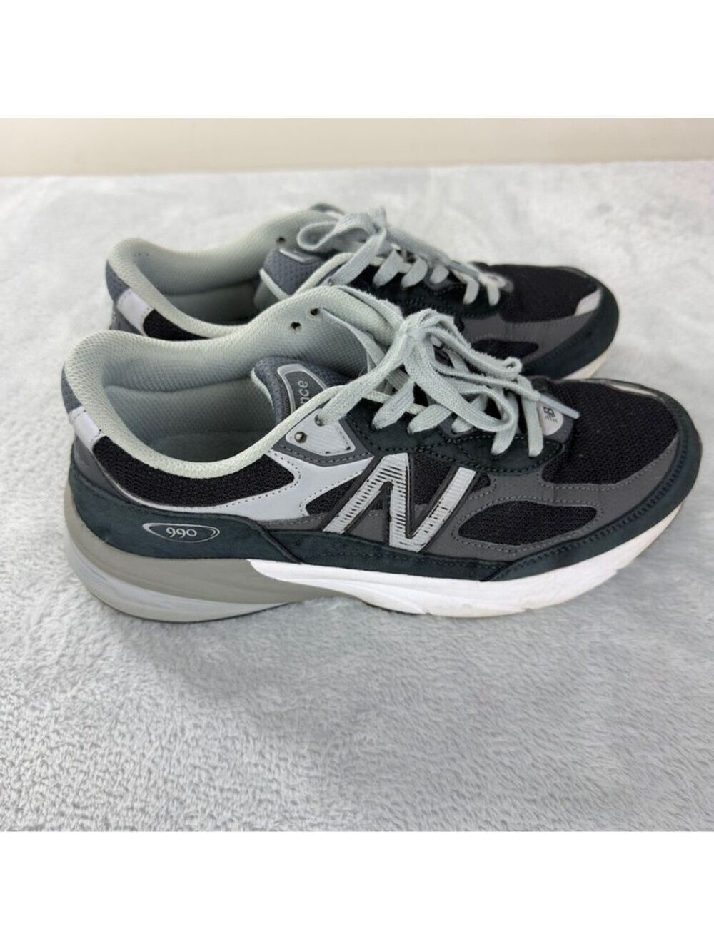 New Balance Men's Size 8.5 US/8 UK/42 EU M990BK6 Made in USA 990v6 Black/Grey - Picture 5 of 12